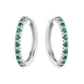 925 Sterling Silver Simple Gold U-shaped Earrings Jewelry | SAMAG