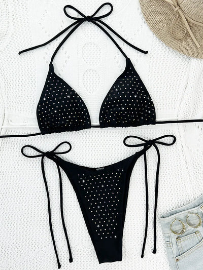 Shiny Sequins Rhinestones Diamond Bikini Women Swimsuit | SAMAG