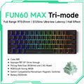 Akko MonsGeek FUN60 Mechanical Keyboard Magnetic Switch 60% Gaming Keyboards Rapid Trigger 0.01mm 8K ARGB HE/TMR Custom Keyboard