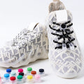 Spring Lock Shoelaces No Tie Shoe Laces Sneakers Round Elastic Shoelace Kid Adult Quick Without Ties Shoestrings Rubber Bands
