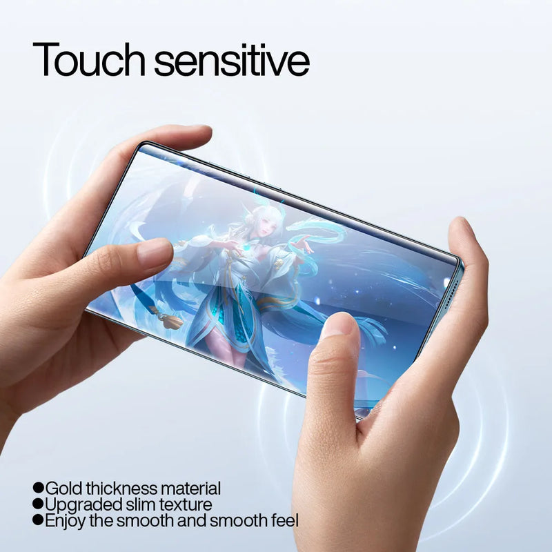 SmartDevil Microcrystalline Screen Protector for Xiaomi 14 13 Pro Full Glue Soft Film for Redmi Note 13 Pro Dust-free