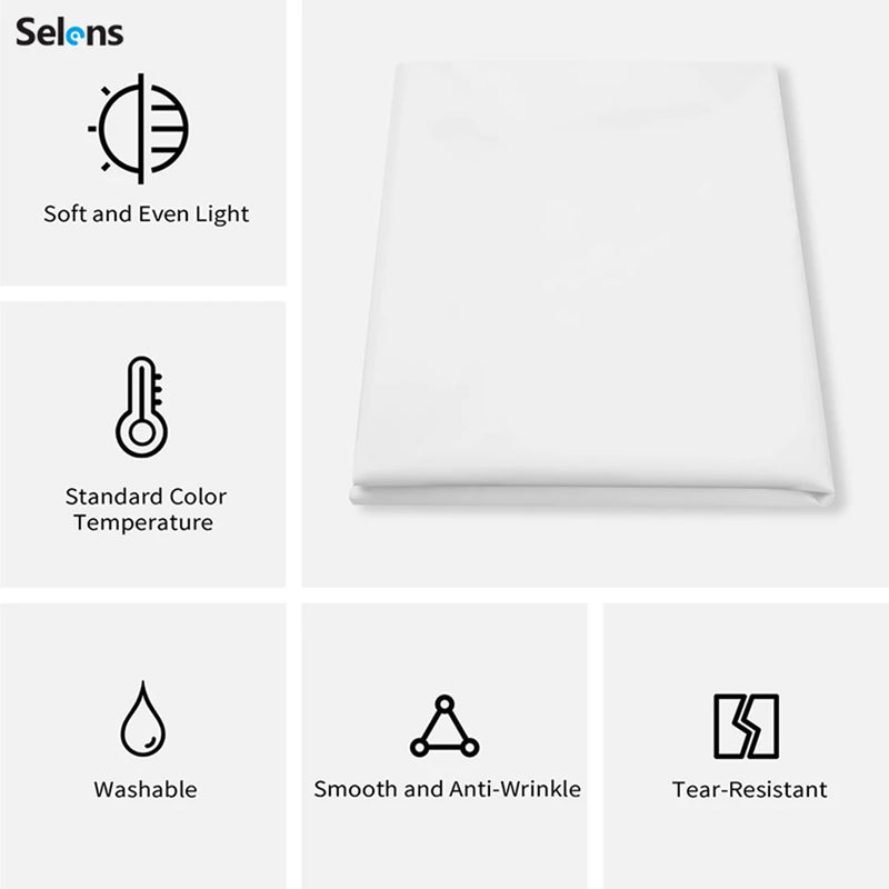 Selens Diffusion Fabric Nylon Silk Seamless Diffuser Cloth Light Soft Cloth Photo Studio Kits Photography Accessories