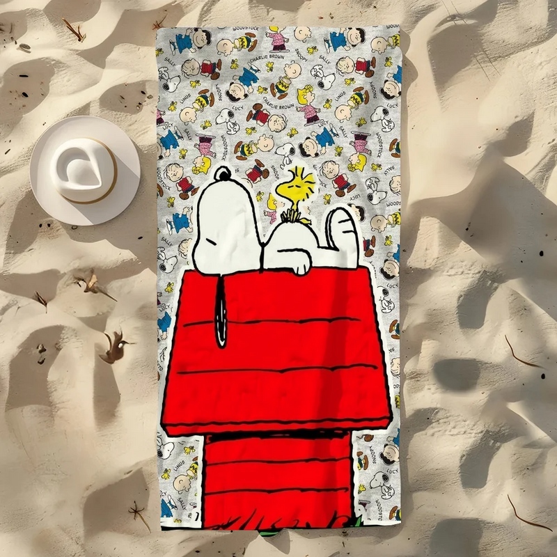 Towel Cartoon Beach Quick S-Snoopys-S Dry Pool Camping Towels Travel Soft Gift Gym Shower Cute Sports