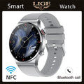 LIGE ECG+PPG Bluetooth Call Smart Watch 2023 Men AMOLED Full Touch Sports NFC Watches Men Smartwatch Waterproof For Android Ios