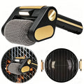 Rechargeable Electric Stainless Steel Roller Grill Cleaner Brush - Barbecue Cleaning Scrub Brush for Grills Kitchen Tools