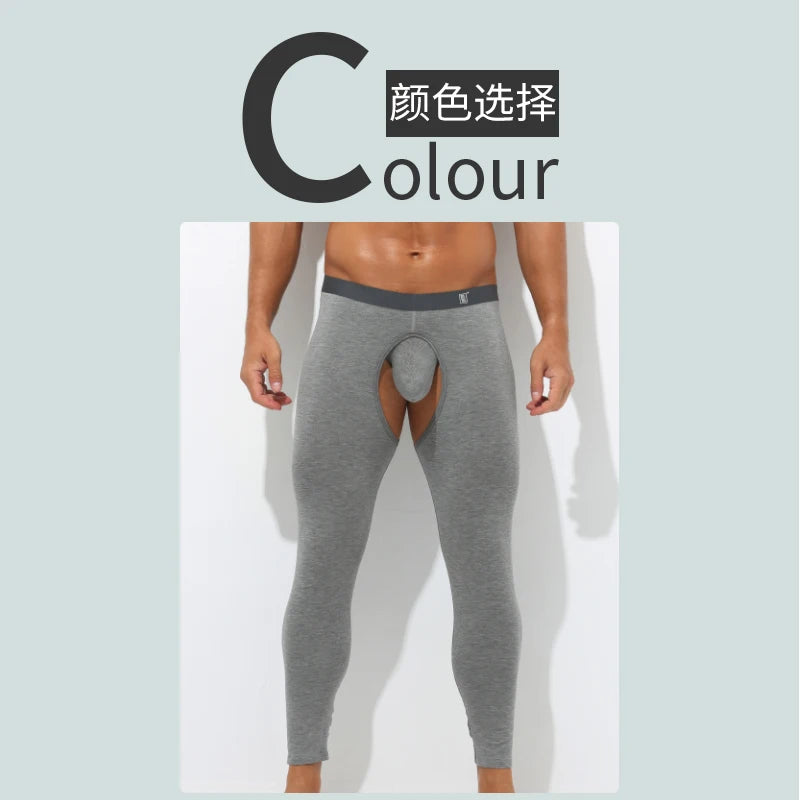 Men's Long Johns Suit Tights Modal Cotton Sweater Male Thin Shirt Leggings Underwear