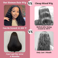 TIMOPOL Straight Hair 13x4 Women's Front Lace Wig | 180 Density, High-Definition Front Lace Wig, Reduces Hair Loss