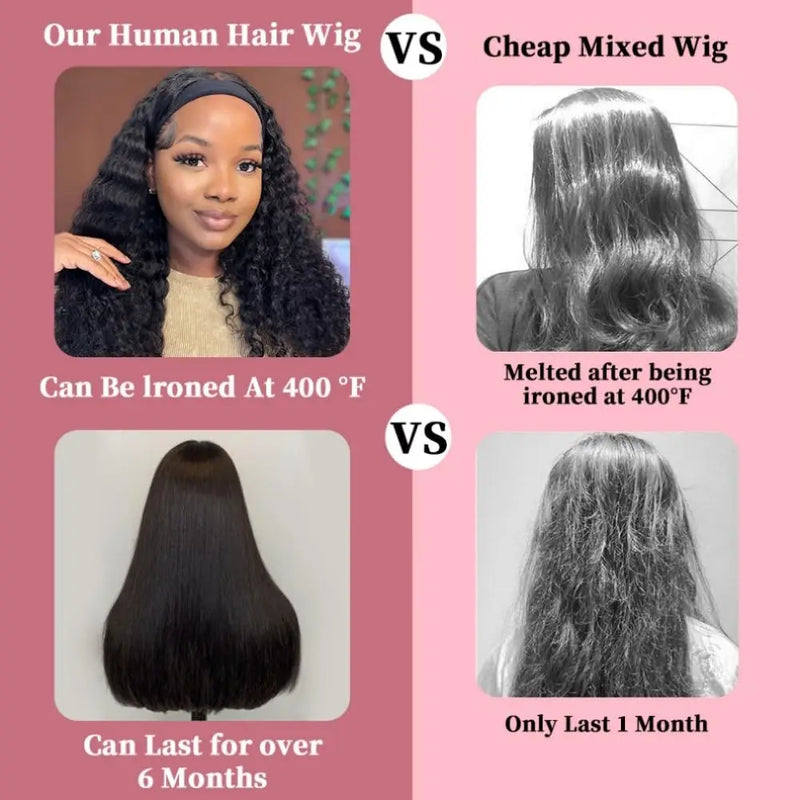 TIMOPOL Straight Hair 13x4 Women's Front Lace Wig | 180 Density, High-Definition Front Lace Wig, Reduces Hair Loss