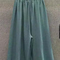 Summer Loose Fit plus Size Women's Pants Thin Seven-Foot-Length High Waist Trousers Cover Hip Korean Sle Casual Faion