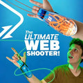 ZipString Luminous Rope Launcher Wristband Flying String Shooter Automatic Recoil Toy Night Glow Interactive Gift for Kids Pets