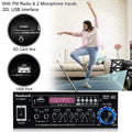 AK35/AV-660BT Audio Power Amplifiers 2 Channel Bluetooth-Compatible HIFI Sound Amplificador 110/220V Home Theater Sound System
