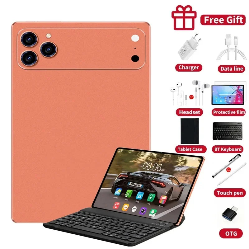 2026 NEW Pad 17 Pro Max Tablet PC 11inch 22GB+2TB Tablets Android 16 Snapdragon8Gen3 Tablette PC 20000mAh 5G Dual SIM Mini PC