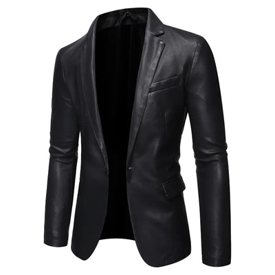 Spring and Autumn Men's Leather Clothing Suit Fashion | SAMAG