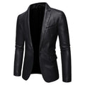 Spring and Autumn Men's Leather Clothing Suit Fashion Slim Fit Casual Jacket