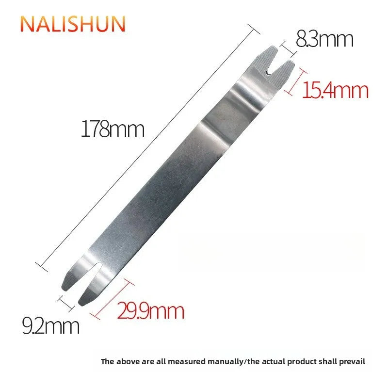 Car Audio Removal Tool Skid Plate Stainless Steel Plastic Door Plate Removal Rubber Buckle Buckle Skid Plate Driver 7pcs set
