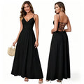 New Elegant Dress Spaghetti Strap Backless Corset Long | SAMAG
