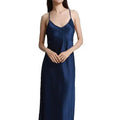 FIMTAIRAH   Sexy Comfortable  00% Mulberry Silk Nightdress  Silk home wear black  Silk Long Night Dress   Silk Nightdress Women1