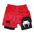 Men's 2-in-1 Running Shorts, High-Quality Elastic | SAMAG