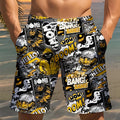 Summer New Style Men's Shorts with 3D Letter Pattern | SAMAG