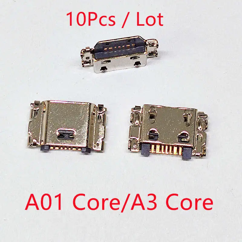 10pcs For Samsung A12 A10s A21s A11 A20s A22 A32 A33 A01 A30s A31 A51 A50s A71 A70s A52 A72 USB Charging Port Charger Connector