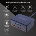 800W USB C GaN Charger 100W PD3.0 PPS QC3.0 10-Port Fast Charging Station for iPhone 16/15 Samsung MacBook Pro Laptops Tablets