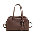 Women Boston Bag Large Capacity PU Leather Handbag Soft Casual Shoulder Bag Chic Daily Commuter Crossbody Tote Purse