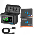 For Insta360 X4 Air Replacement Battery 2100mAh/ Fast Charger box for Insta 360 X4 Air Action Camera Accessories