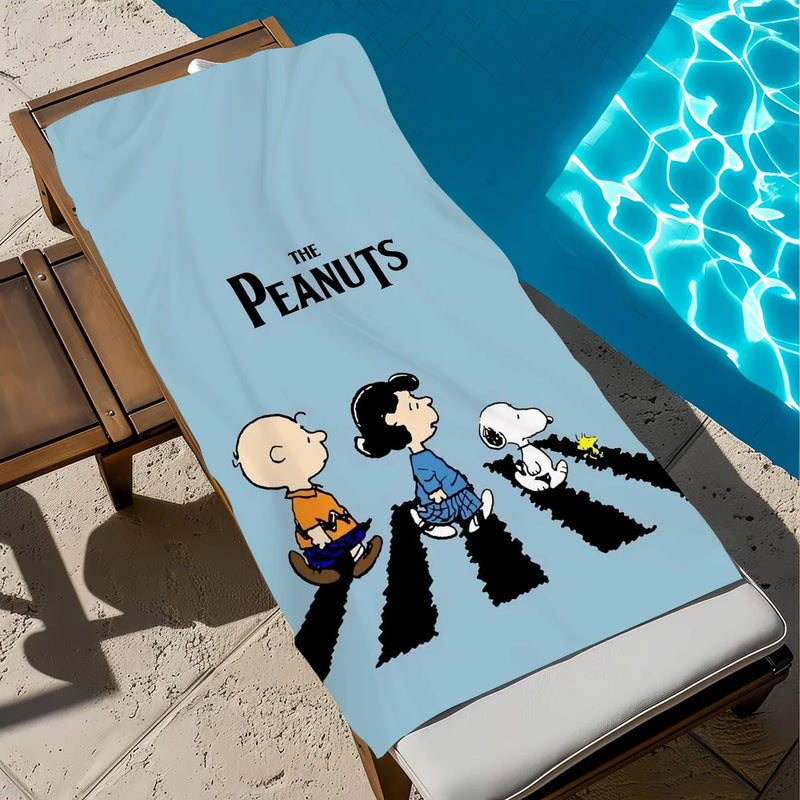 Towel Cartoon Beach Quick S-Snoopys-S Dry Pool Camping Towels Travel Soft Gift Gym Shower Cute Sports