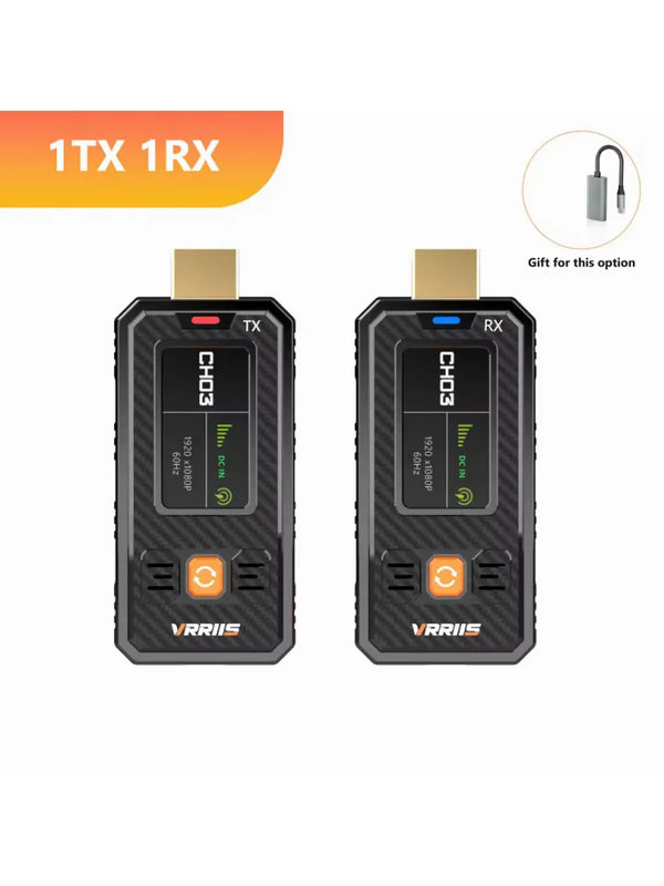350M HDMI-Compatible Wireless Video Transmitter Receiver Kits HDMI Extender Adapter TV Stick Dongle 1080P for Laptops PC Monitor