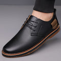 DIMANYU Men Casual Derby Shoes Lace‑Up Business Casual Men's Oxford Shoes Comfort Male Daily Walking Dress Footwear