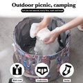 Travel Foldable Foot Tub Outdoor Portable Bath Bag Wash Basin Water Bucket Large Capacity Bath Feet Spa Massage Washing Tub