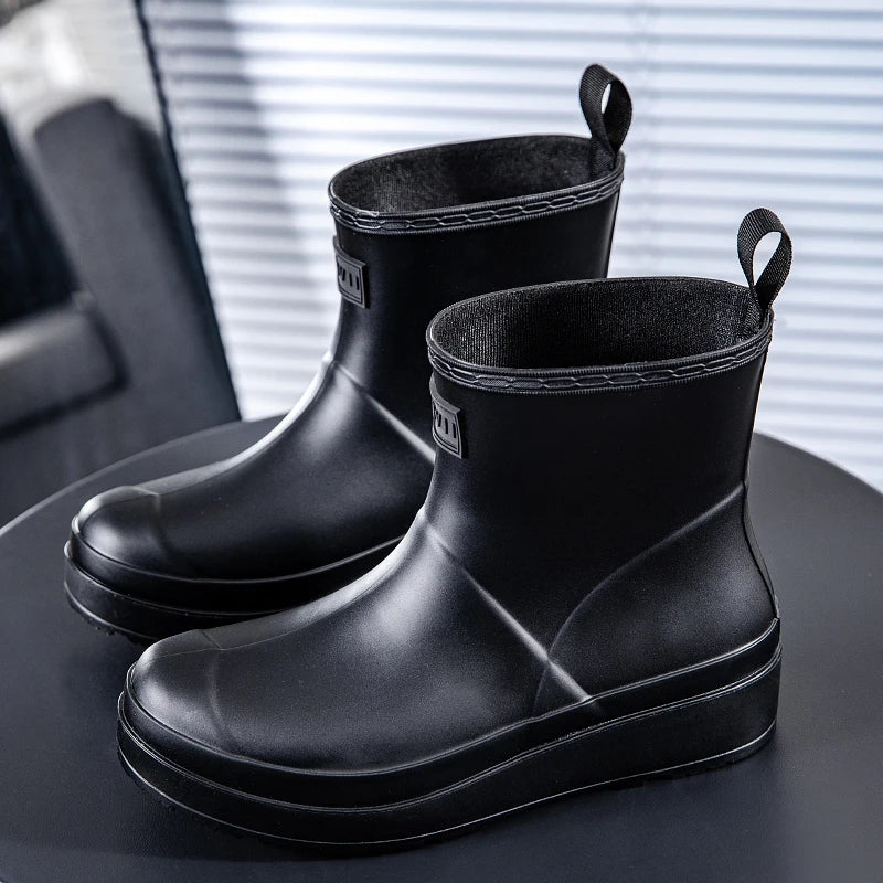 Men Women's casual rain boots Four Season lightweight waterproof anti-slip outdoor fishing shoes couple comfort garden rain shoe