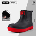 Men's Short-Tube Non-Slip Rain Boots Fashionable Low-Top Water Shoes Pvc One-Piece Molded Rain Boots, Waterproof Shoes Farm Work