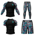 Cody Lundin Durability MMA BJJ Rash Guard Tight Exercise Jogging T - Shirts+Pants 3D Print Compression - View 19 | SAMAG