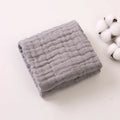 Soft Gauze Baby Towel 30x50cm Absorbent Pure Color Washcloth for Newborn Infant Face and Drool