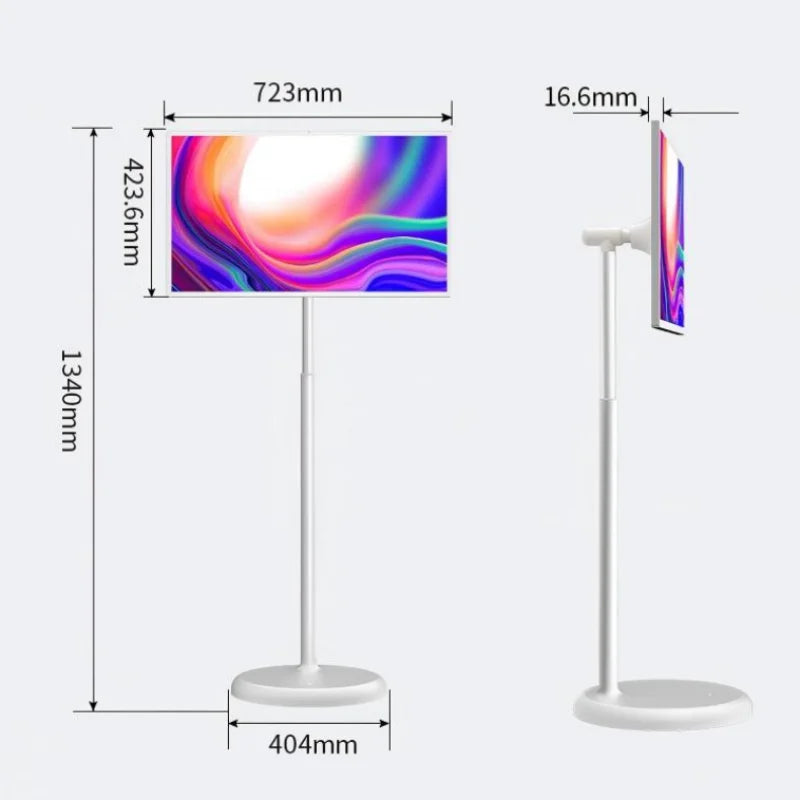 21.5/32 Inch Stickme Smart Screen TV WHITE Hd Android Interactive Touch Lcd Display Battery Stand Wireless Smart Portable Tv