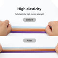 Elastic Shoelaces Without Ties Flat Shoe Laces for Sneakers Metal Buckle Lock Lazy Shoelace Mesh Precision Weaving Shoestrings