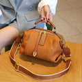 2025 High-end Genuine Leather Vintage Boston Pillow Bag Luxury Designer Tote Lady Stylish Cowhide Handbag Shoulder Crossbody Bag