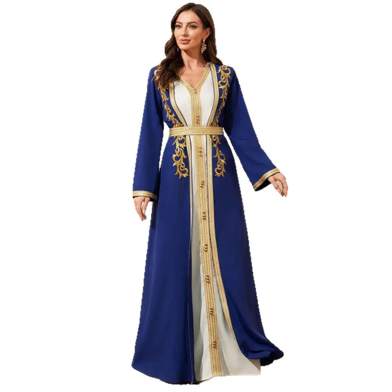 Muslim Sets Women Party Dresses Jalabiya Robe Embroidery | SAMAG