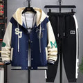 Men's Hooded Tracksuit Set Hoodie Jogger Pants 2 Piece Fashion Sports Wear Korean Popular Clothes Plus Size - View 10 | SAMAG