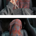 Wide leg pants Men's Vintage Geometric Knitted jacquard pants Casual Straight  Pants Ethnic Tribal Style Winter Trousers man