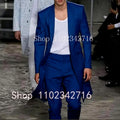 2025 New Summer Long Jacket Wedding Suits for Men White Trousers Groom Tuxedos Classic Lapel Man Blazer 2 Pieces Coat Pants Prom
