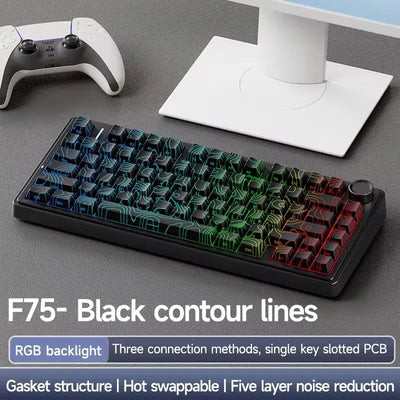 AULA F75 Wireless Gaming Mechanical Keyboard RGB Light | SAMAG