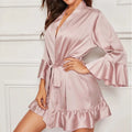 Women's Swimsuit Fashionable Casual Sexy V Lace Nightgown | SAMAG