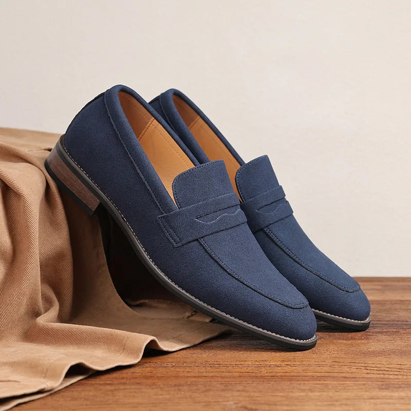 Large size Le Fu shoes men's leather shoes