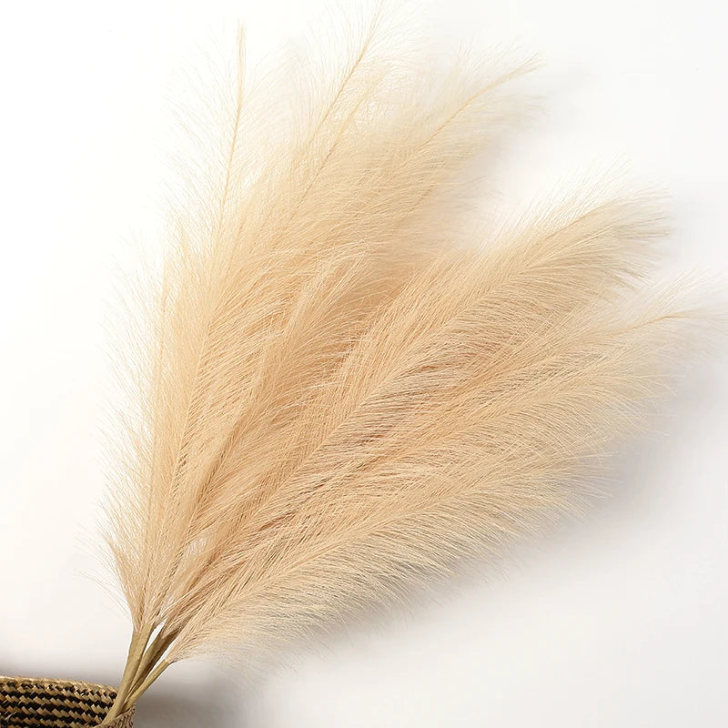 90/120cm Artificial Pampas Grass Bouquet Fake Flower for Home Room Decor Garden Wedding Decoration Outdoor Simulation Plant Reed