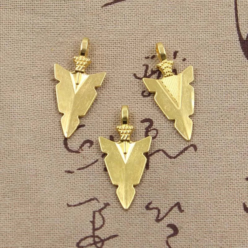 20pcs Charms Indian Arrowhead Dagger 28x15mm Handmade Pendant Making fit,Vintage TibetanBronze,DIY For Necklace