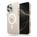 Luxury Magnetic Transparent Phone Case for iPhone 16 12 13 14 15 Pro Max for Magsafe Wireless Charge Shockproof Clear Cover