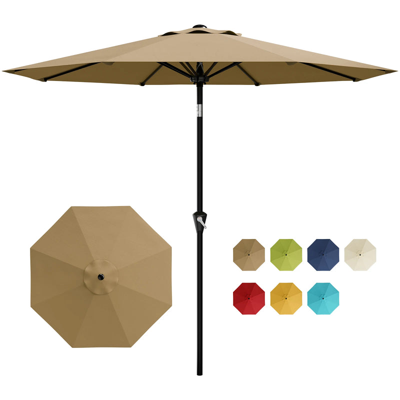 9FT Patio Market Umbrella, UPF 50+ UV Protection Outdoor | SAMAG