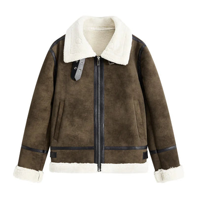 Men's Short Biker Style PU Leather Jacket Trendy Flight | SAMAG
